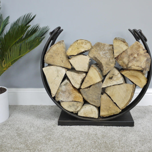 Iron Log Holder Home Accessory