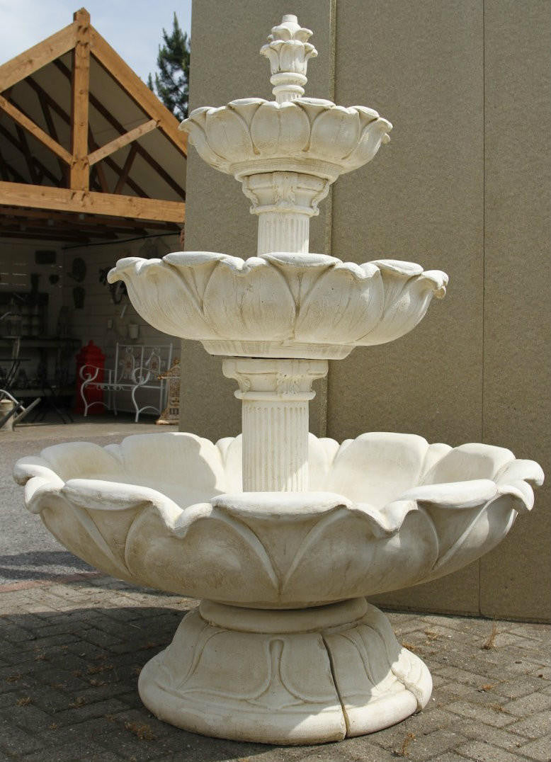 Large 3 Tier Tulip Design Fountain