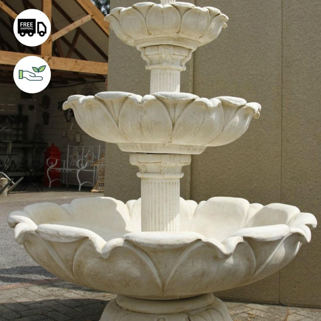 Large 3 Tier Tulip Design Fountain