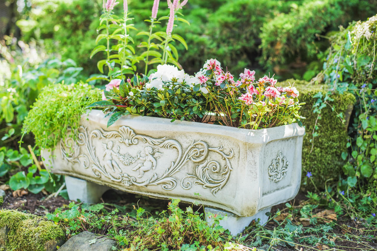 Large Bow Front Curved Decorative Trough