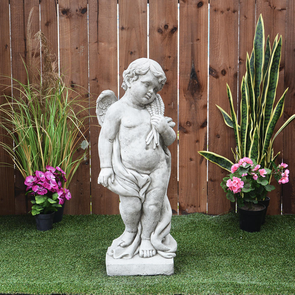 Large Cherub Statue Autumn Edition