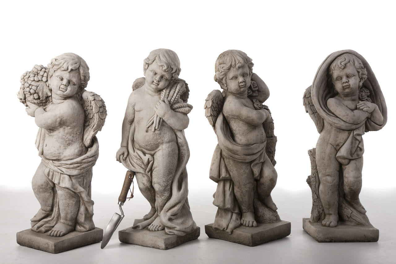 Large Cherubs Statue Four Seasons with Square Plinths