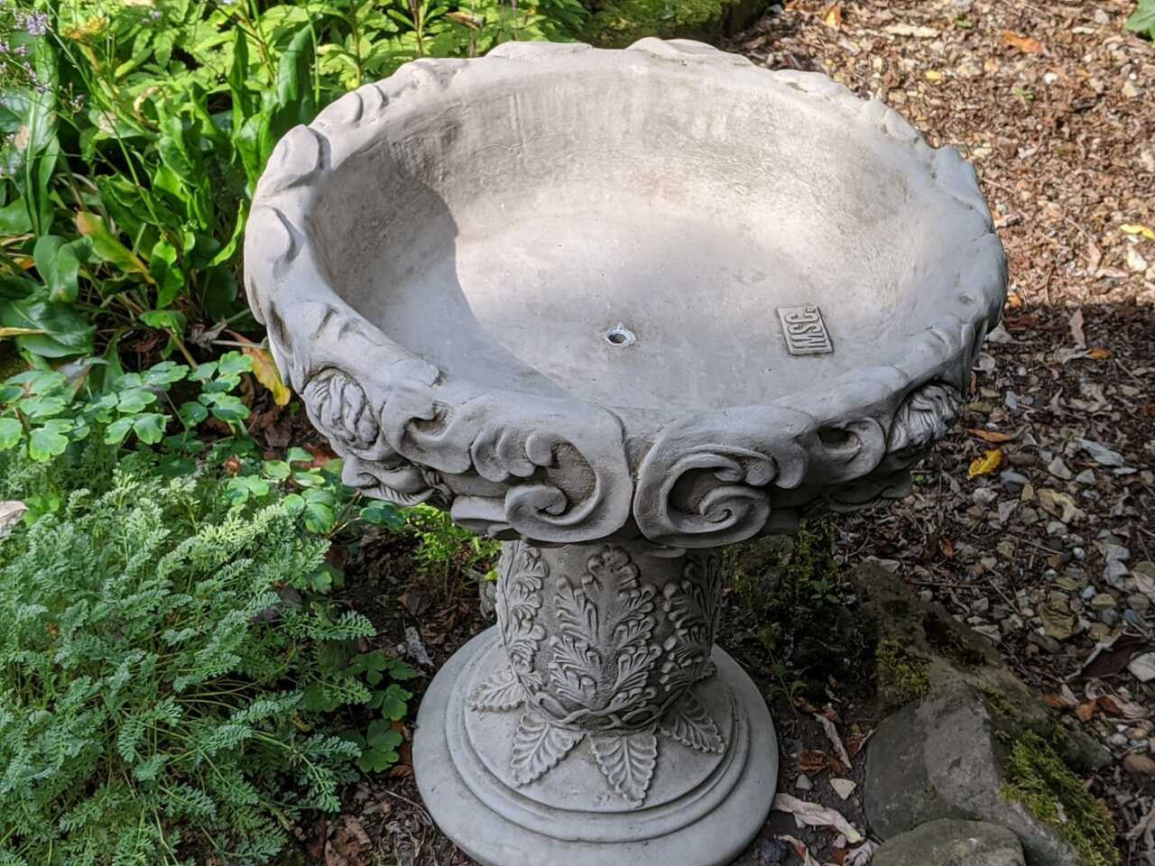 Large Detailed Stone Cast Gothic Vase Planter