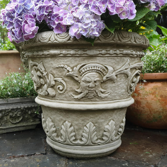 Large Florentine style Stone cast Garden Pot