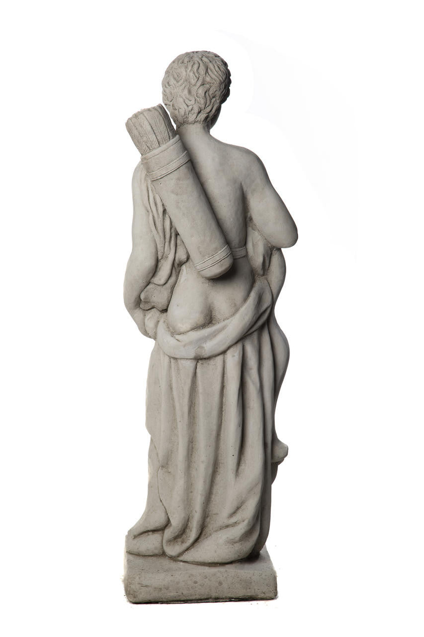 Large Greek style Hunter Male Stone Cast Statue