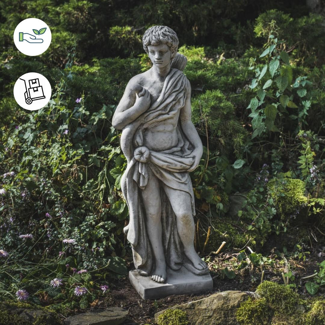 Large Greek style Hunter Male Stone Cast Statue