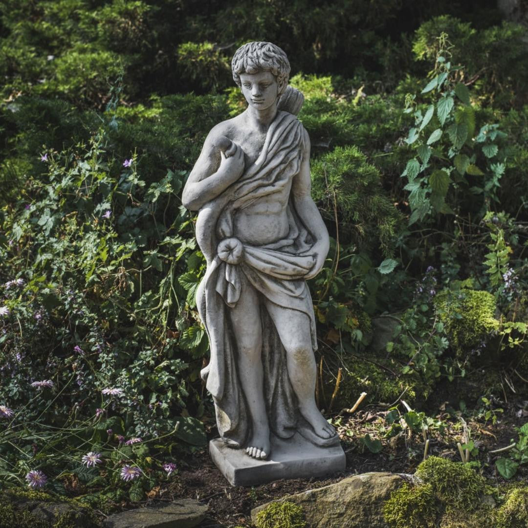 Large Greek style Hunter Male Stone Cast Statue