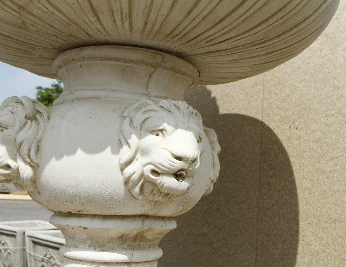 Large Lion Head 2 Tier Fountain