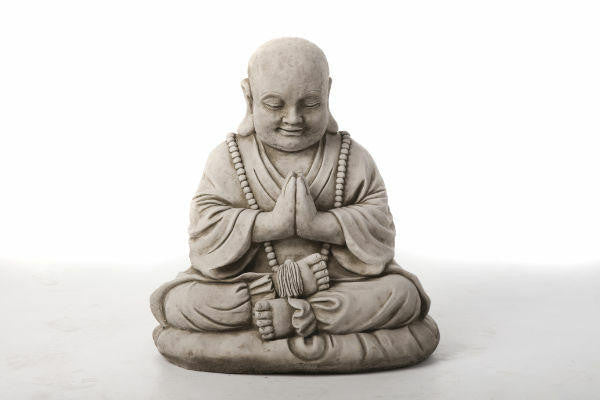 Large Meditating Monk Garden Ornament