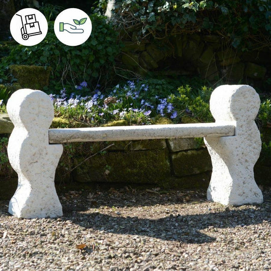 Large Rustic Style Garden Bench