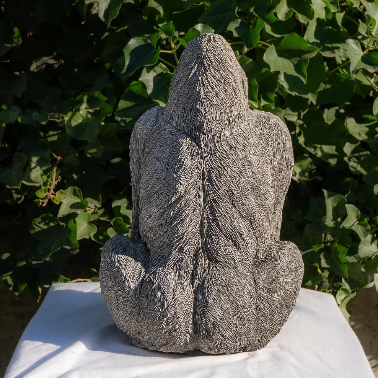 Large Stone Cast Gorilla Sculpture Animal Statue