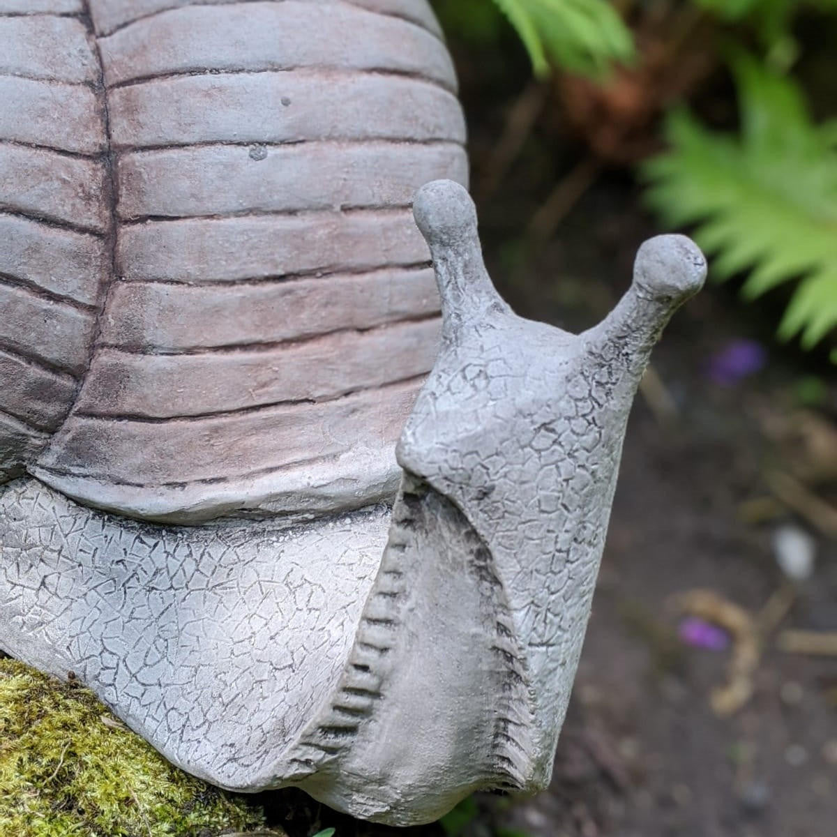 Large Stone Cast Snail Garden Ornament