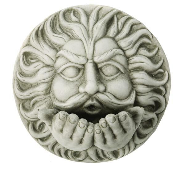 Large Stone Cast Wind Wall Plaque