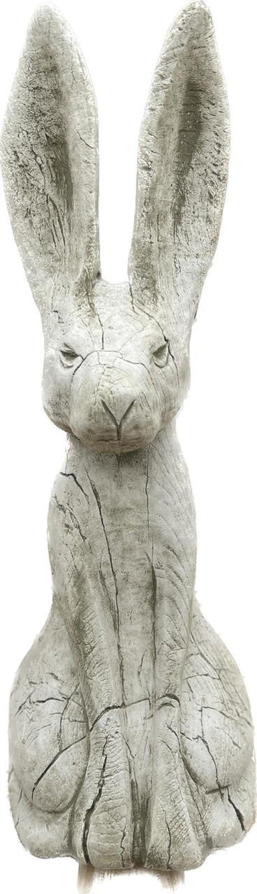 Large Stone 'Rustic Hare' Garden Sculpture