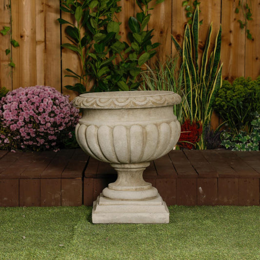 Large Stonecast Tazza Urn Garden Ornament