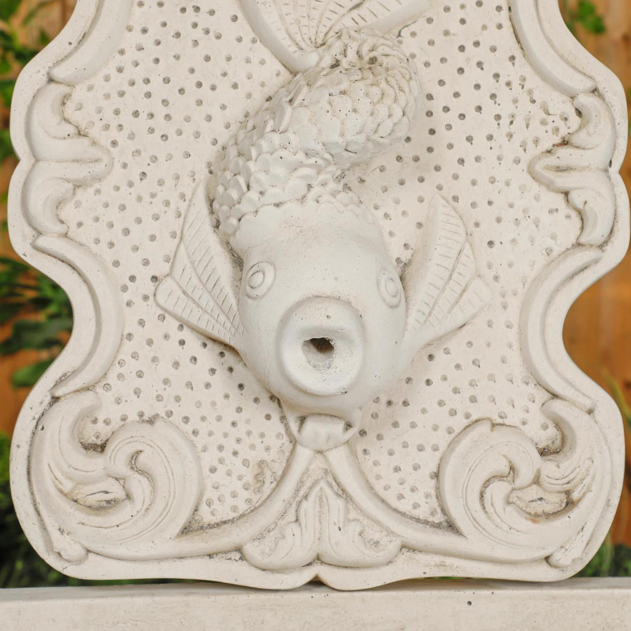 Large White Stone Fish design Wall Fountain (NO PLINTHS) 