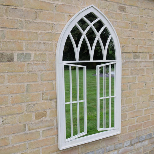 Large Window Wall Mounted  Vintage Design Mirror for Garden or Home