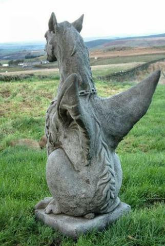 Large Winged Stone Griffin Ornament Gargoyle Gryphon Style