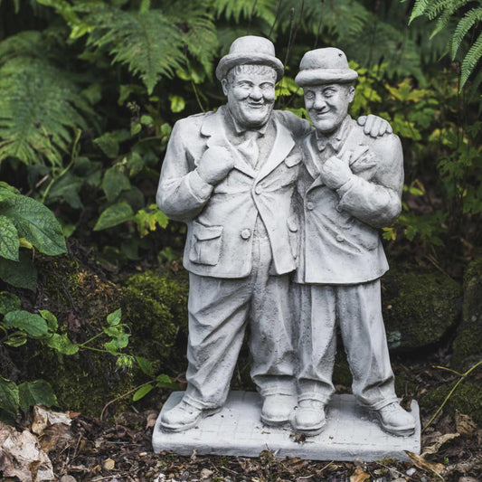 Laurel and Hardy Detailed Comical Garden Ornament