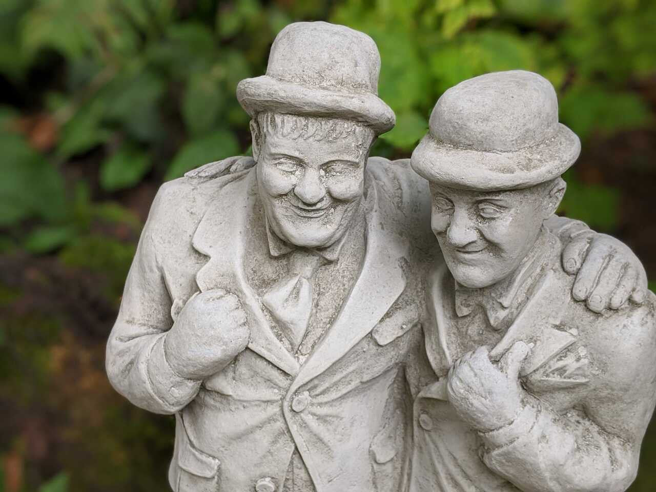 Laurel and Hardy Detailed Comical Garden Ornament