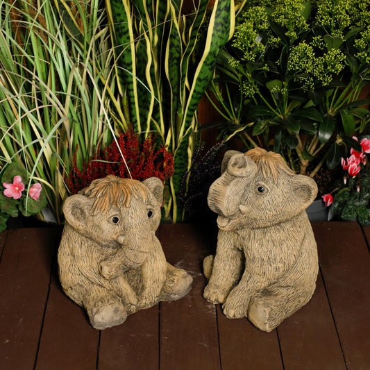 Limited Edition Adorable Baby Mammoths Duo Manny and Ellie Elephants 