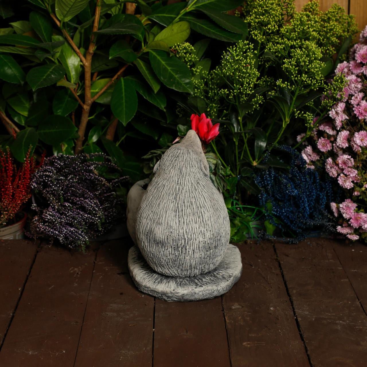 Lovely Small Hedgehog Stone Pot 