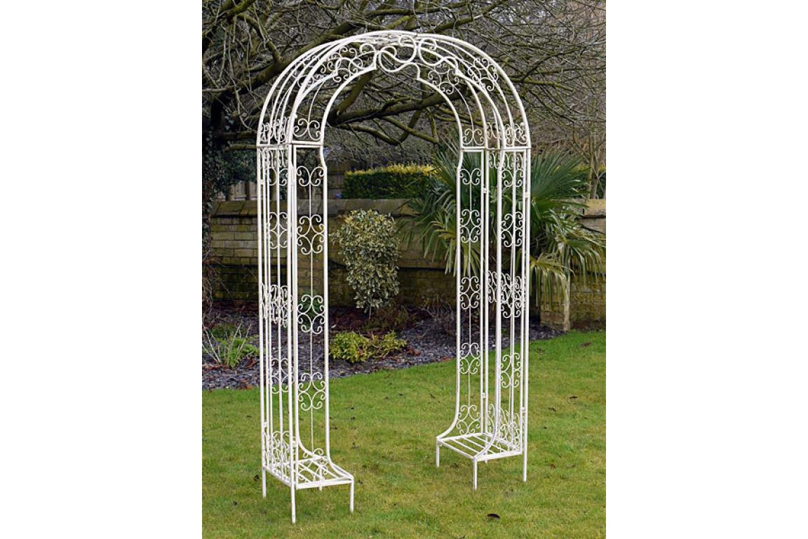 Lovely White Raina Arch and Seat