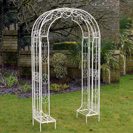 Lovely White Raina Arch and Seat