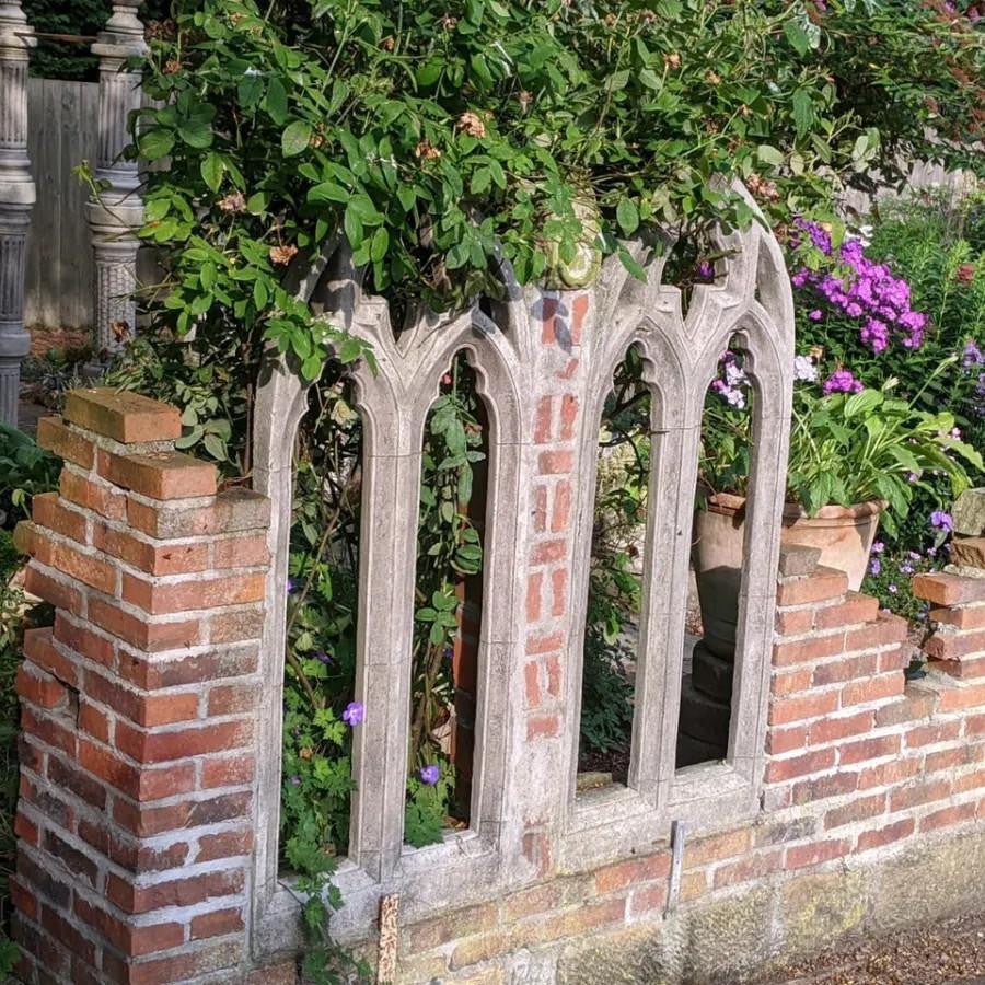 Medium Medieval Style Gothic Style Arch Garden Window