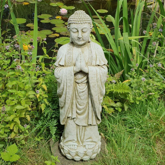 Medium Meditating Zen Buddha Statue Garden Ornament