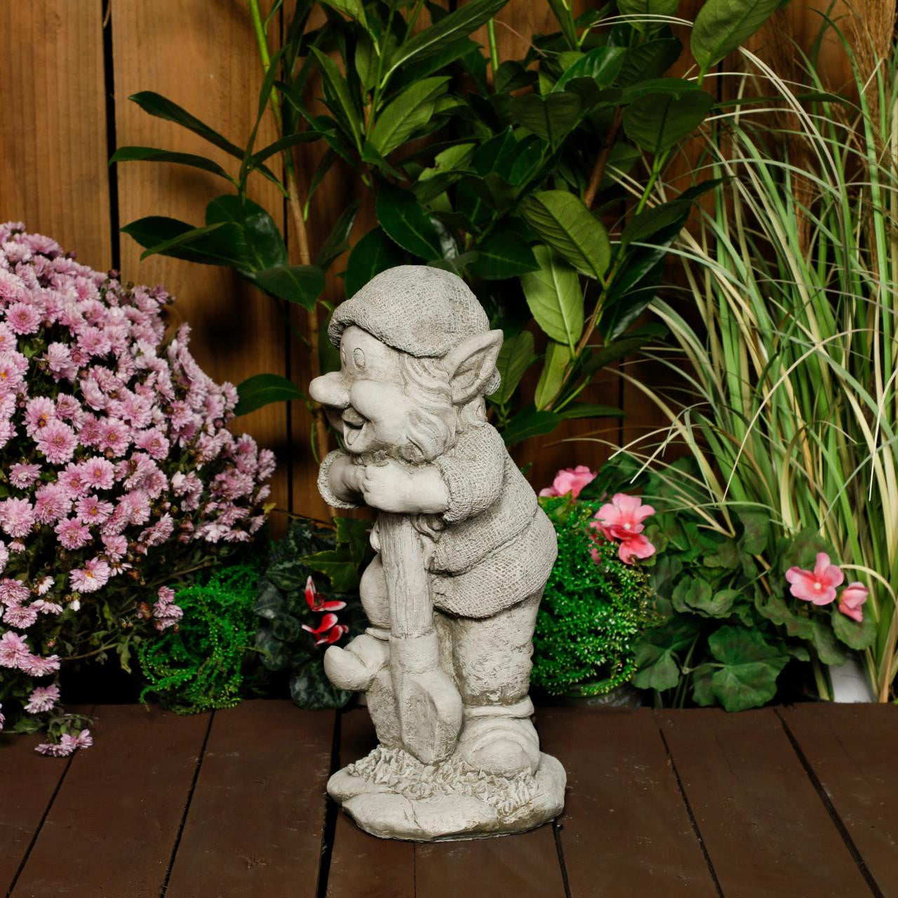 Medium Stonecast Pixie Gardener Statue Garden Ornament