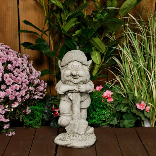Medium Stonecast Pixie Gardener Statue Garden Ornament
