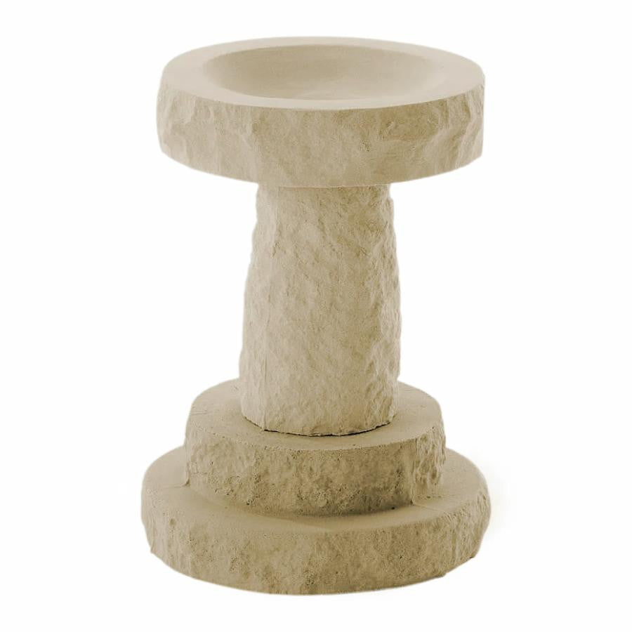 Millstone Round Birdbath Garden Ornament