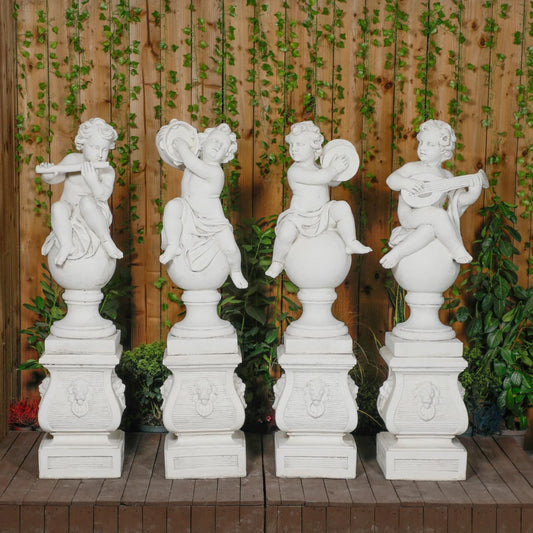 Musical Cherub Statues (Plinths Excluded)