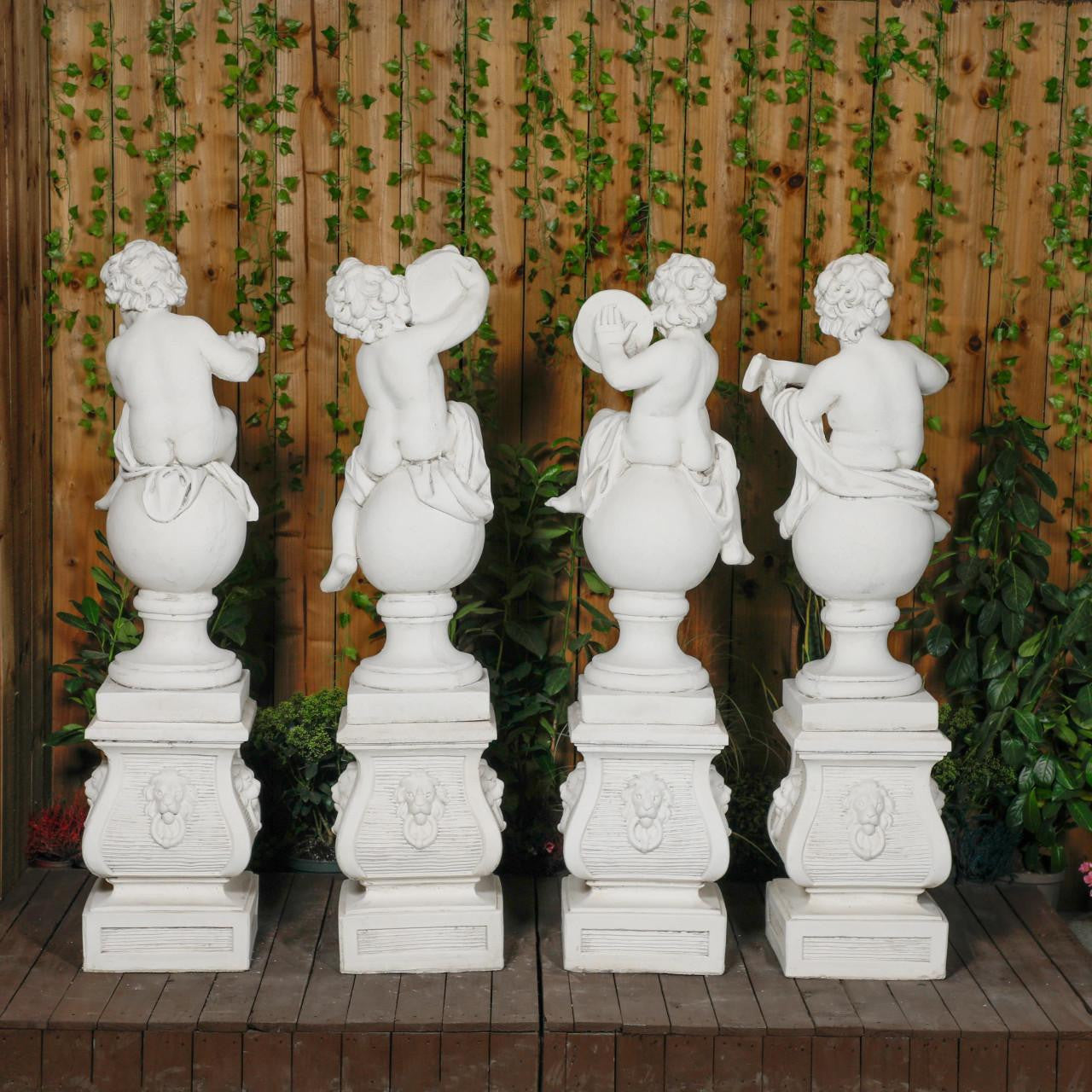 Musical Cherub Statues  