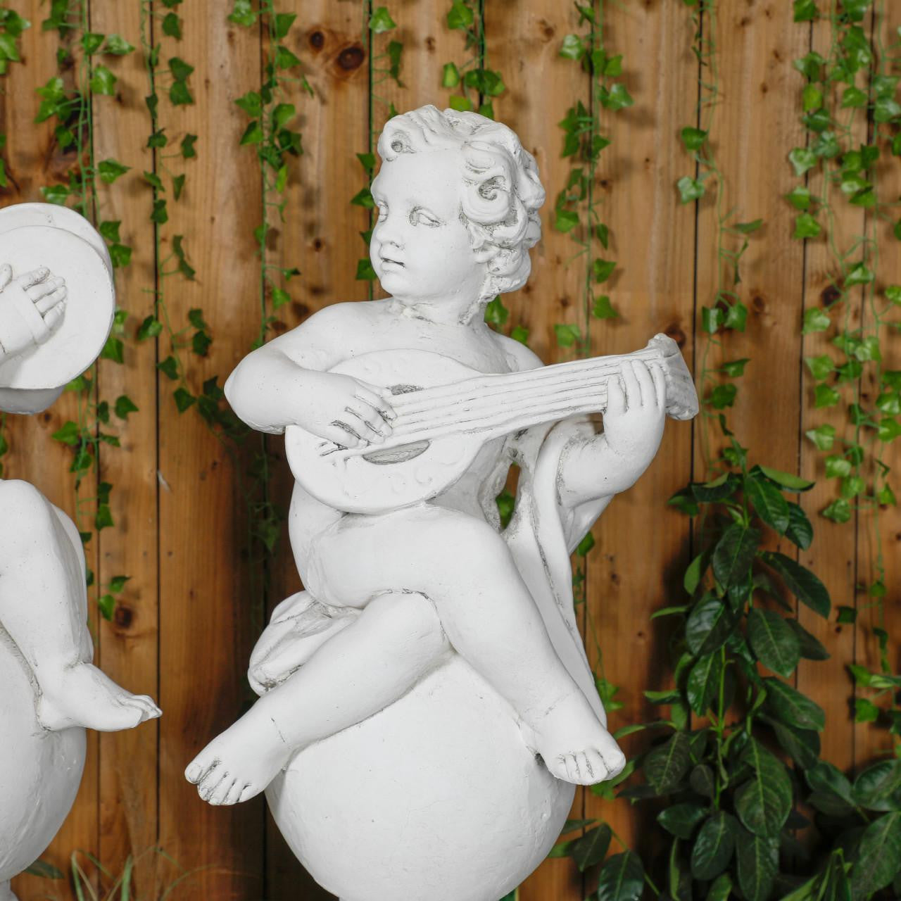 Musical Cherub Statues  