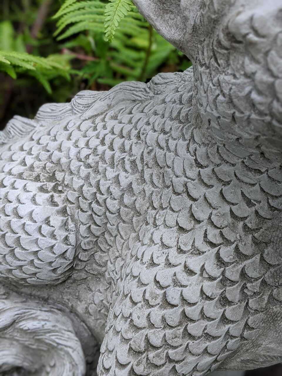Mythical Terracotta Dragon Stone Cast Ornament