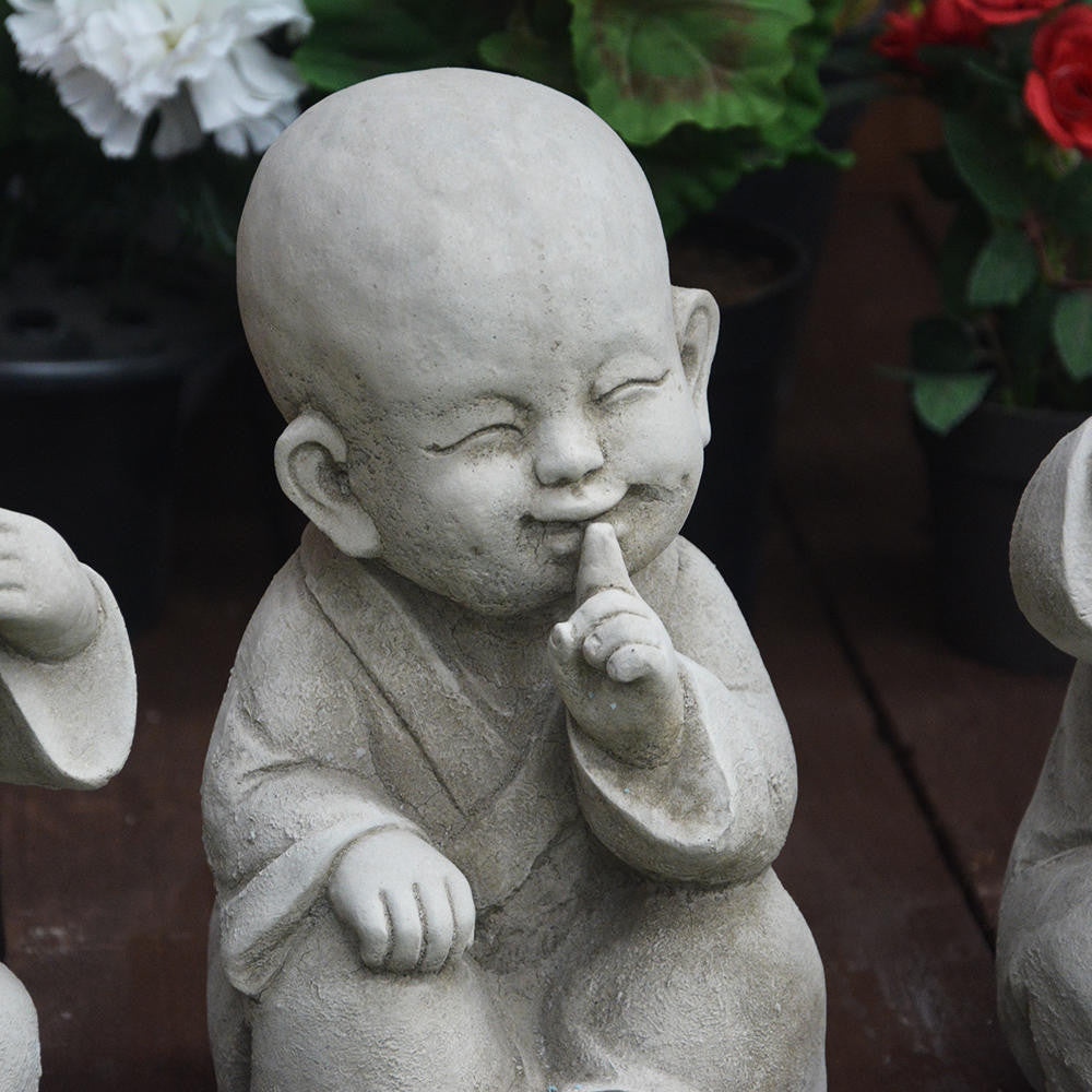 Oriental Garden Set of 3 wise Monks