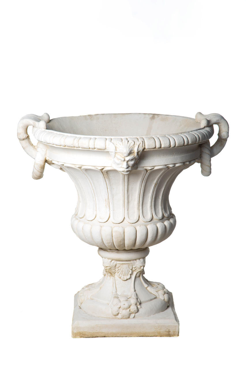 Pair of Extra Large Ring Handle Classic Garden Vases