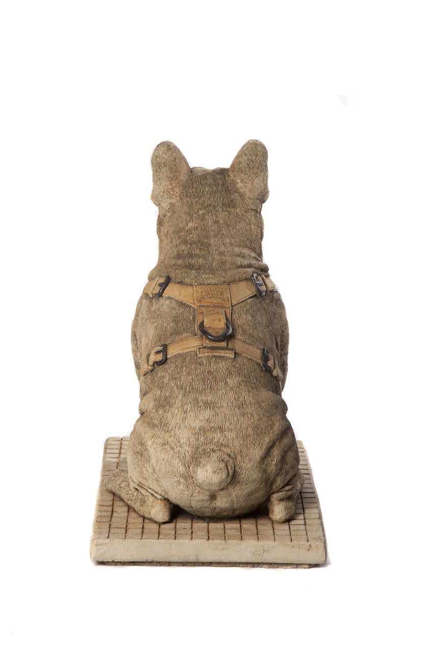 Pair of Life Size French Bulldog Statues