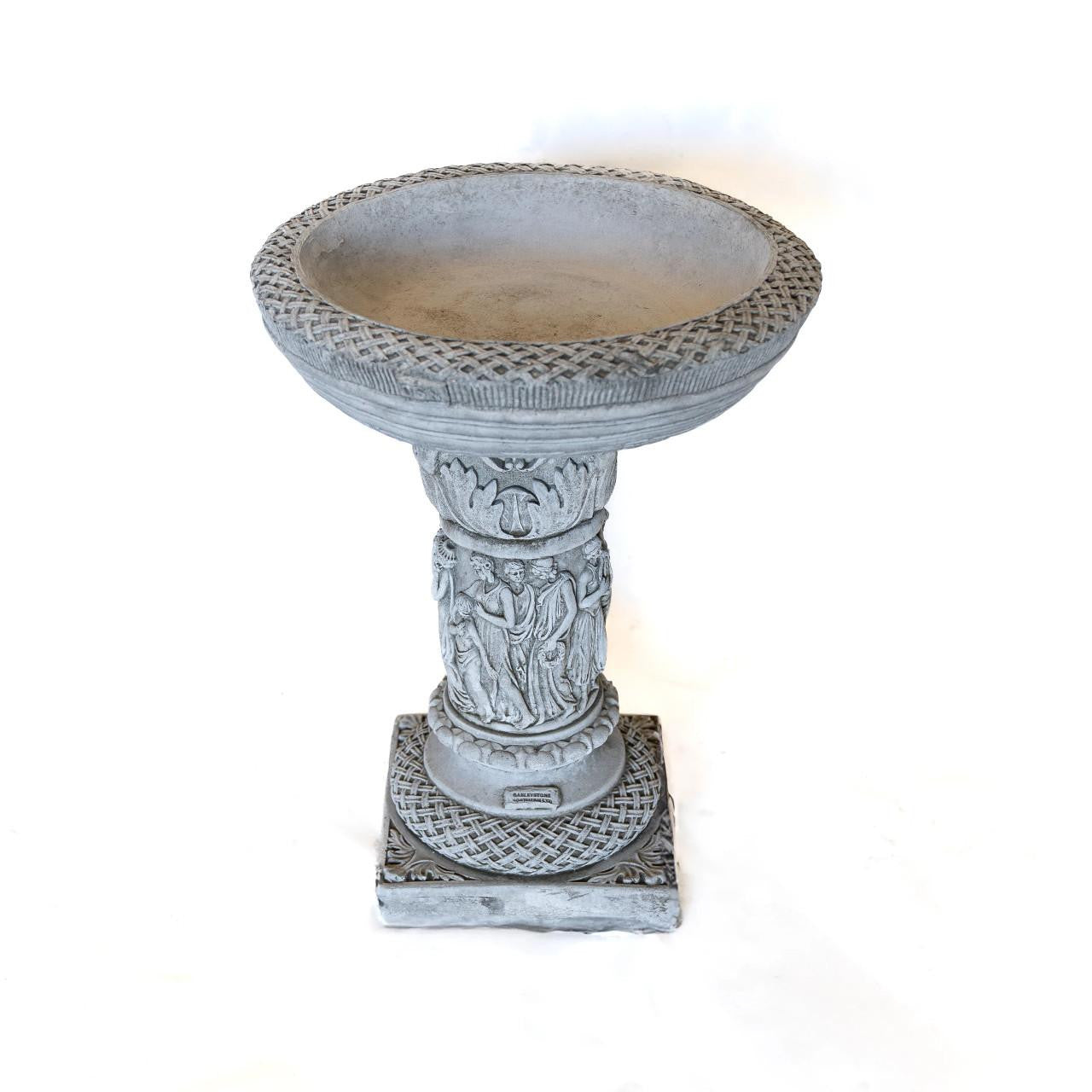Patrician Bird Bath Elegant Stone cast Bird Bath Bird feeder