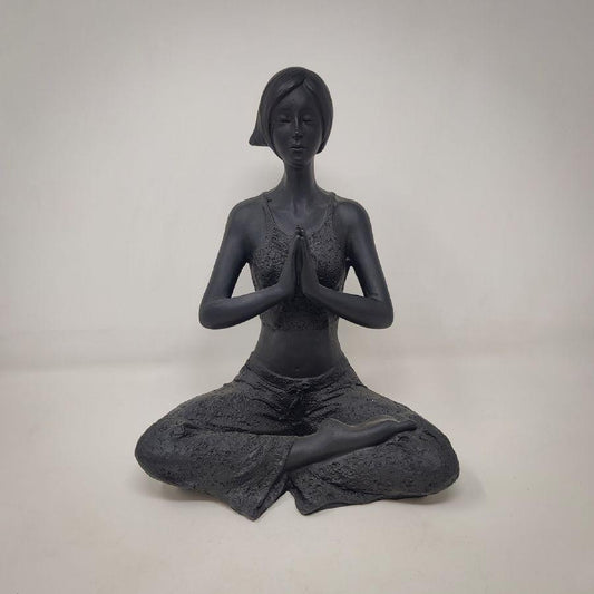 Peacefully Yoga Lady Figurine Home Decor