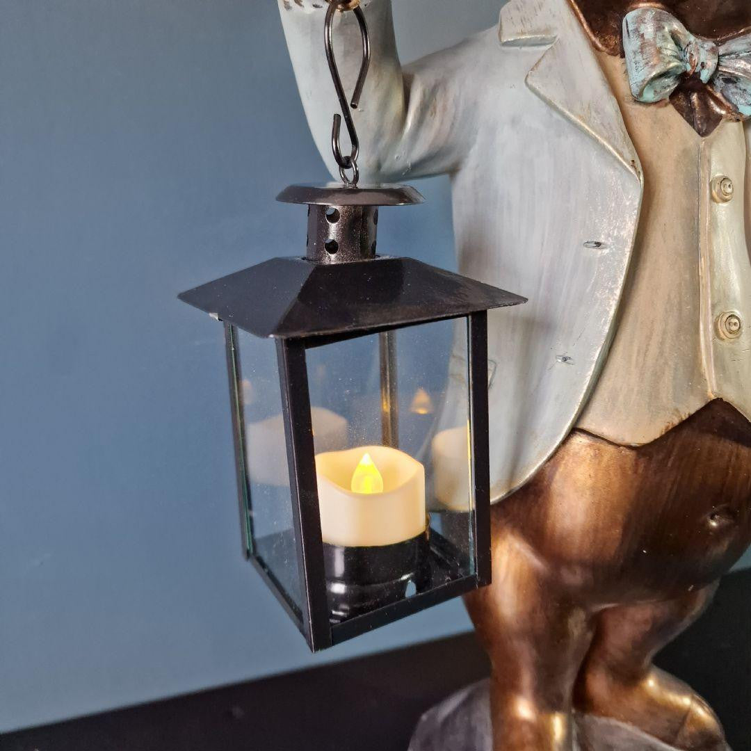 Pig with Lantern Home Decor Ornament