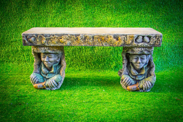 Pixie Goblin Magical Garden Bench