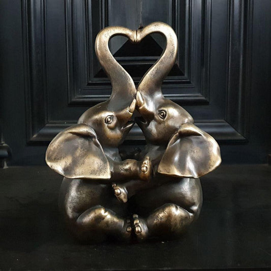 Romantic Love Elephants Home Decor Ornament