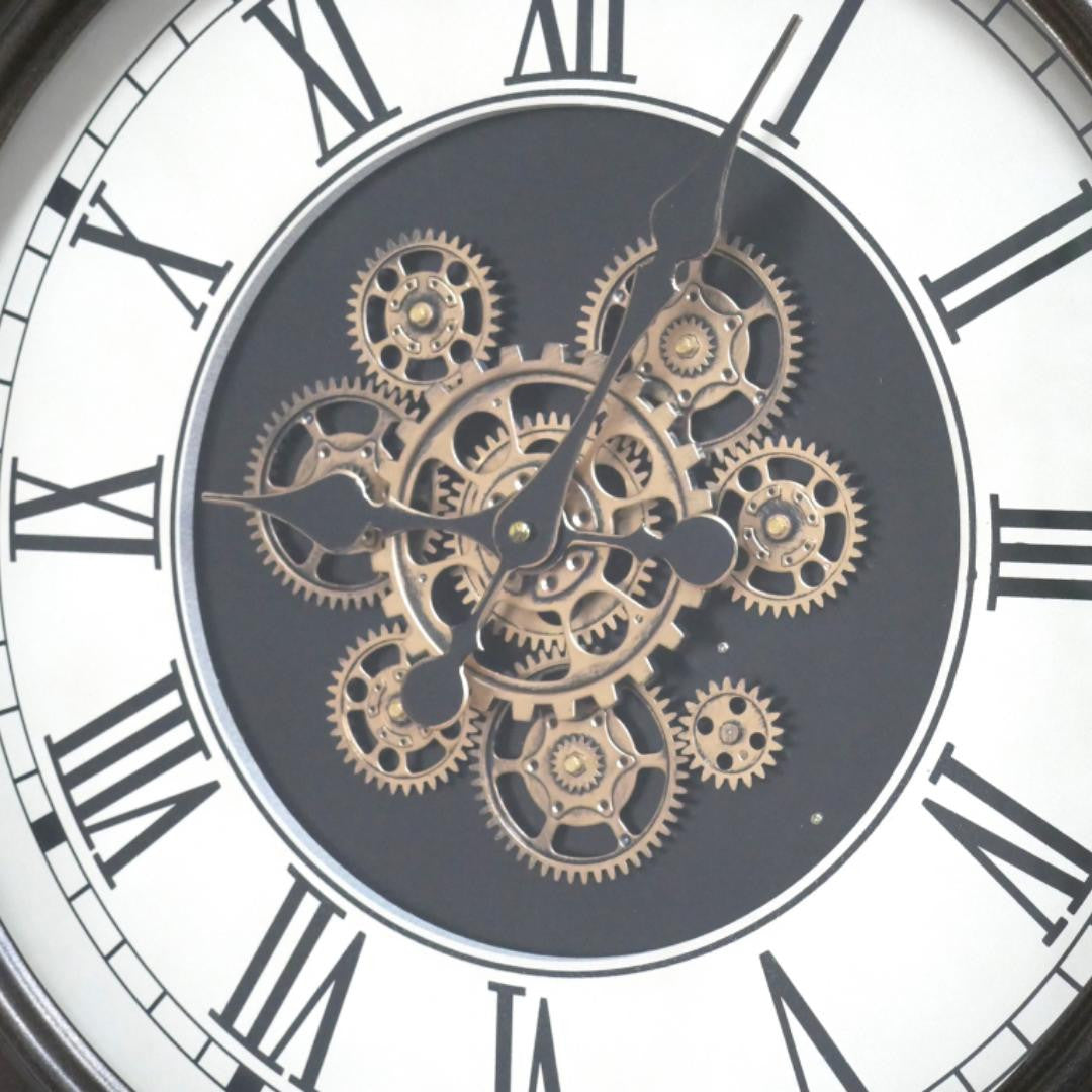 Rustic Clock With Cogs Wall mounted Home Decor
