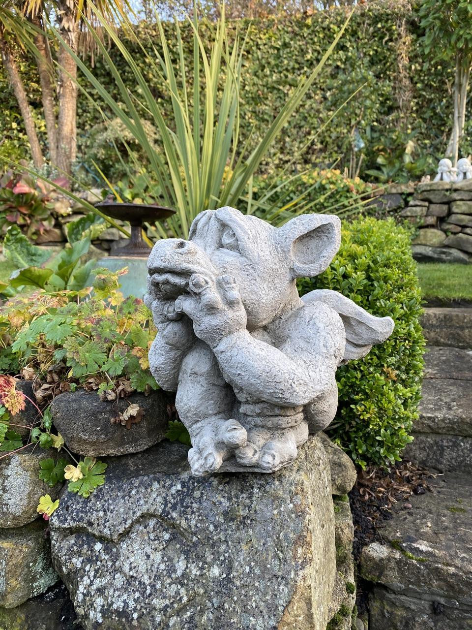 Sad Dragon Mythical Garden Ornament