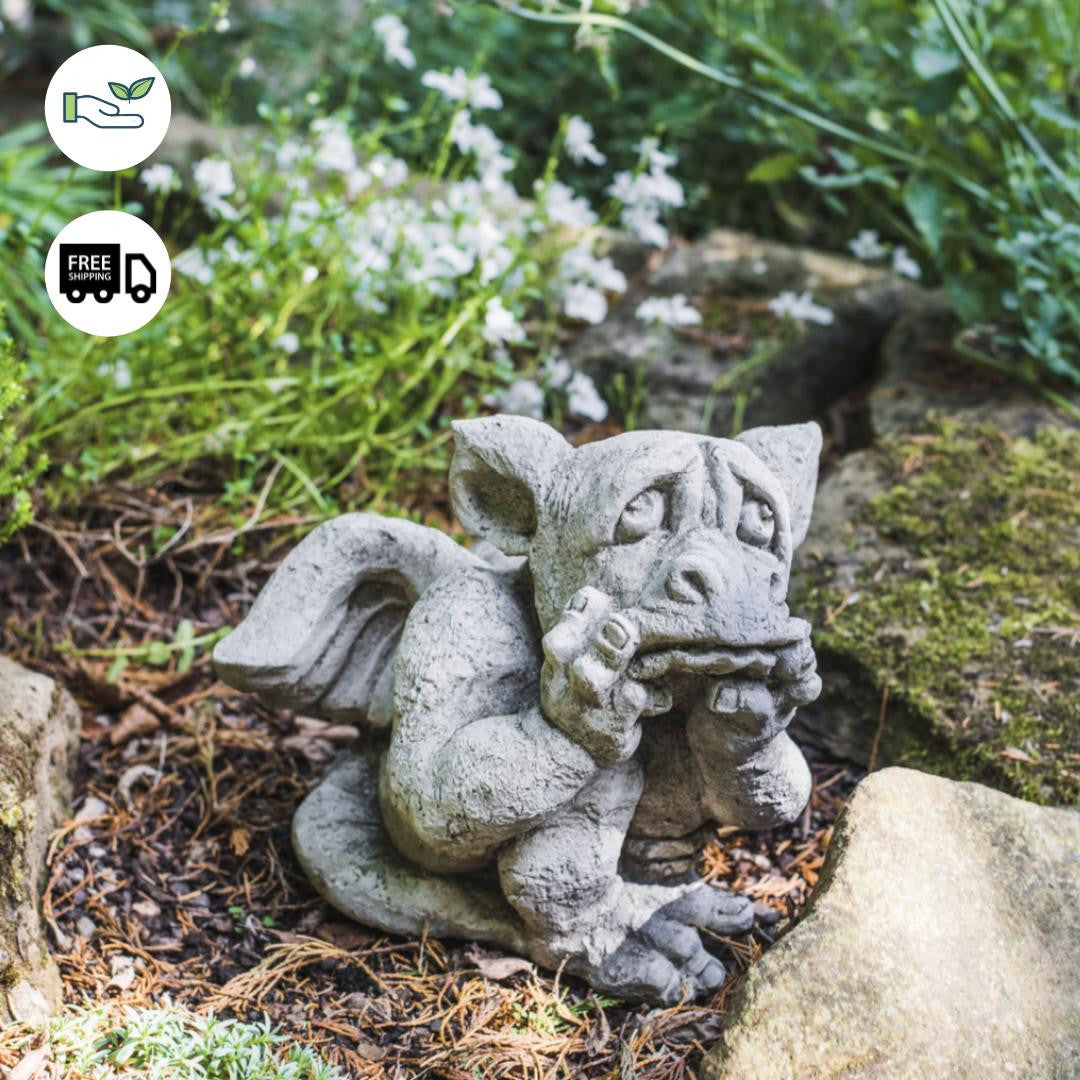 Sad Dragon Mythical Garden Ornament