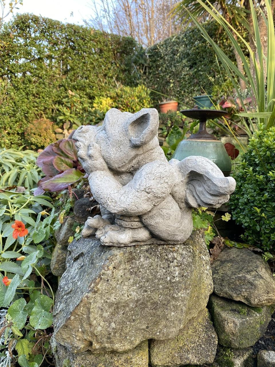 Sad Dragon Mythical Garden Ornament