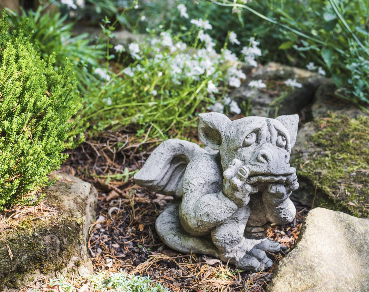 Sad Dragon Mythical Garden Ornament